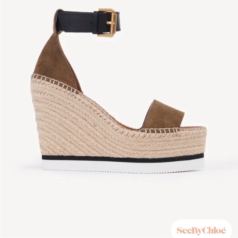 SEE BY CHLOÉ Glyn wedge espadrille sandals